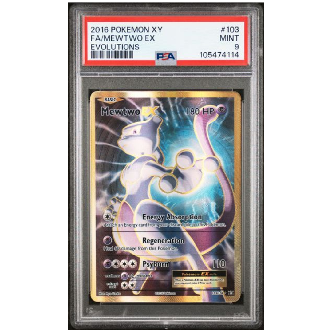 Mewtwo EX Evolutions PSA 9